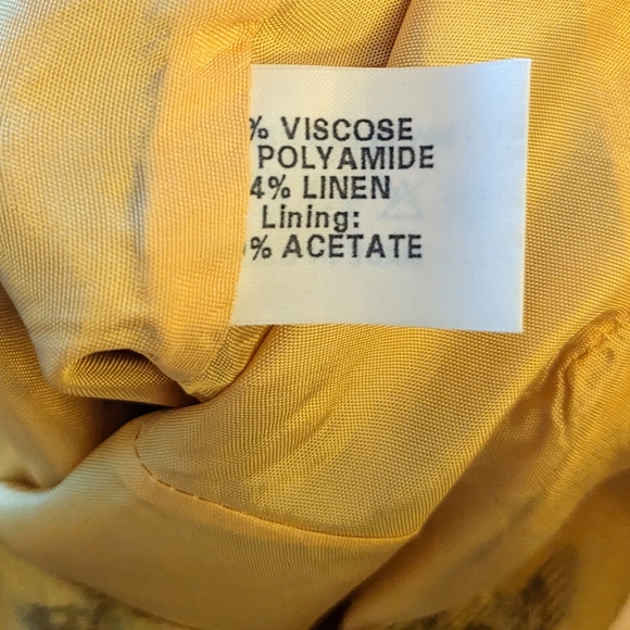 Vintage Linea sleeveless gold shift dress size UK 12. - Picture 5 of 6